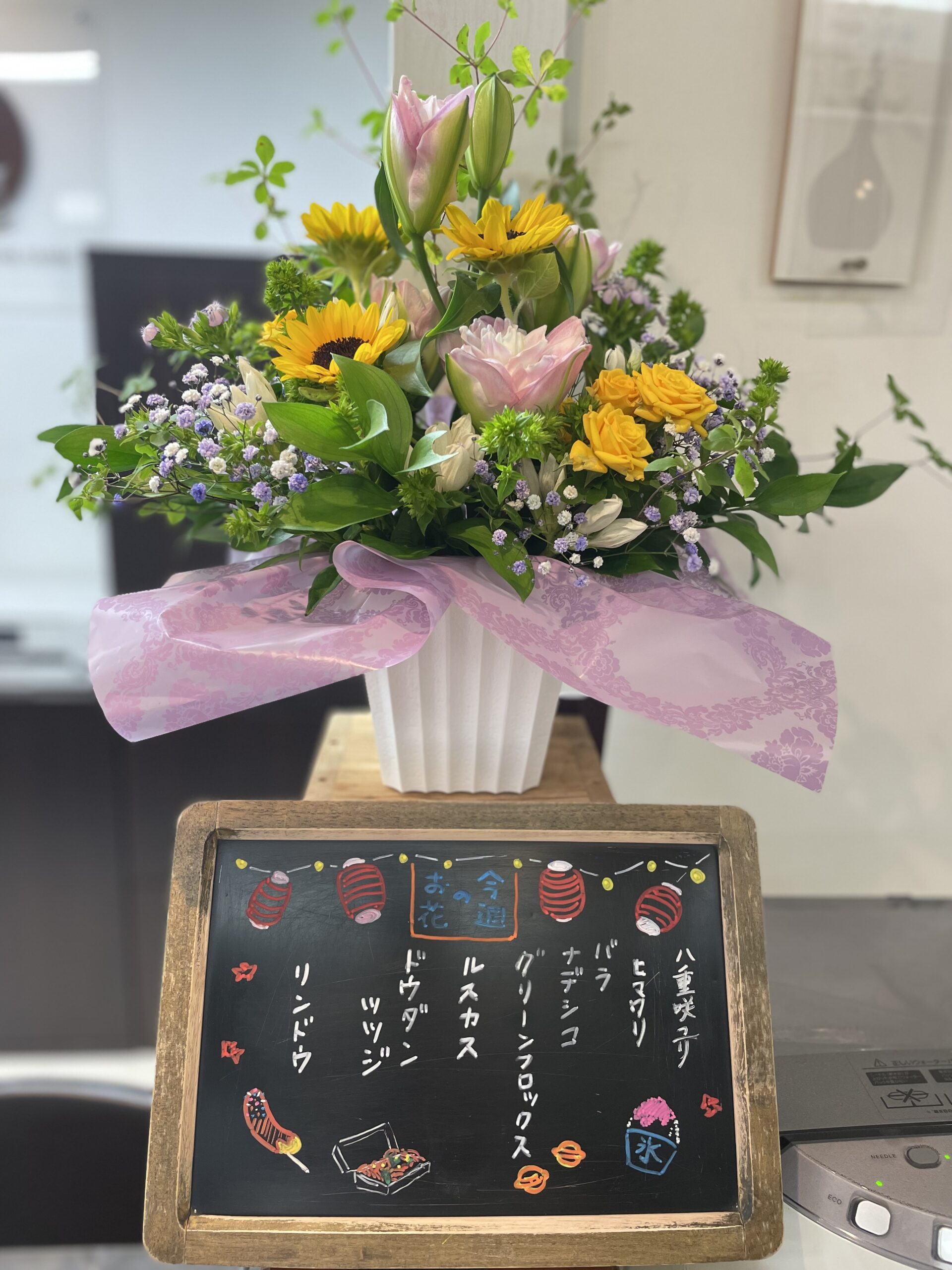 今週(7月28日〜)のお花