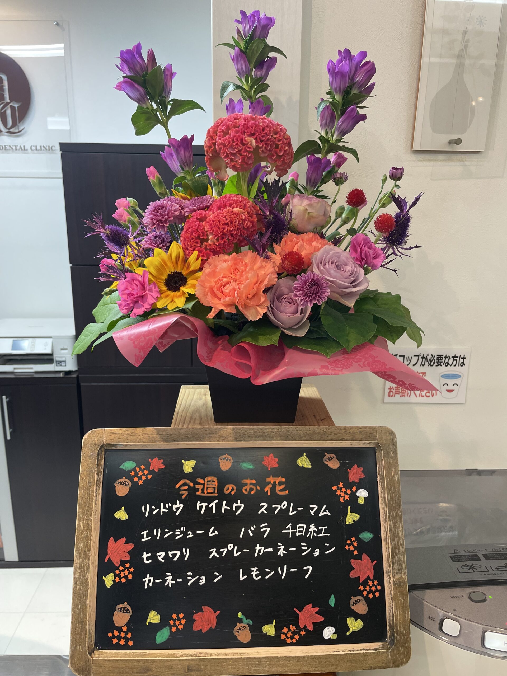 今週(9月28日〜)のお花